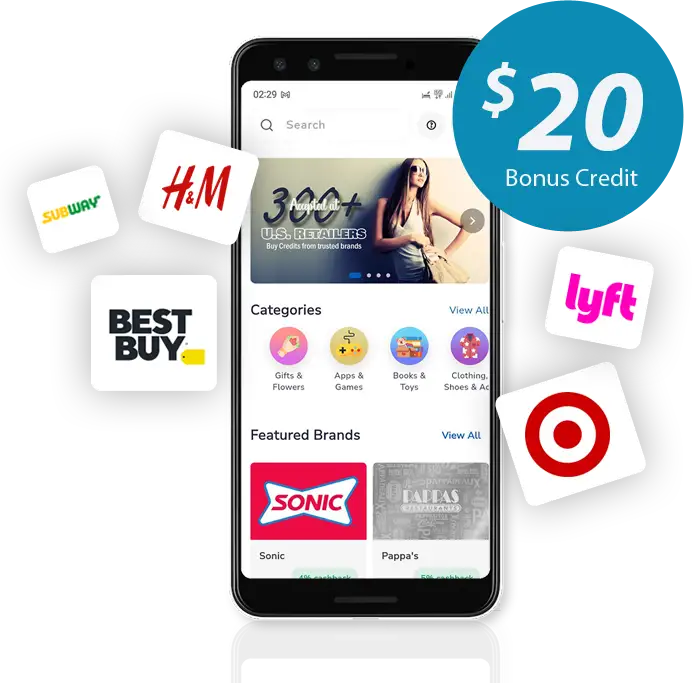 Get $20 Bonus with a new PlusGiftCard Digital Wallet